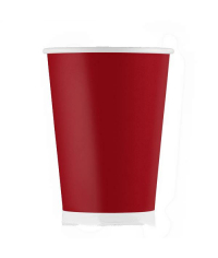 Бумажный стакан ECO CUPS Красный d=80 250 мл