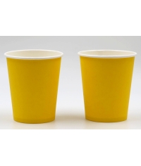 Бумажный стакан ECO CUPS Желтый d=80 250 мл