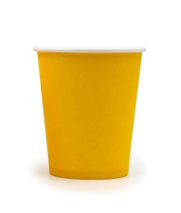 Бумажный стакан ECO CUPS Желтый d=80 250 мл