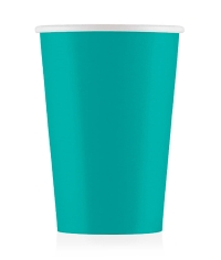 Бумажный стакан Eco Cups Бирюзовый d=90 350 мл
