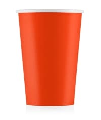 Бумажный стакан Eco Cups Оранжевый d=90 350 мл