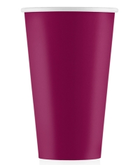 Бумажный стакан ECO CUPS Бордо d=90 450 мл