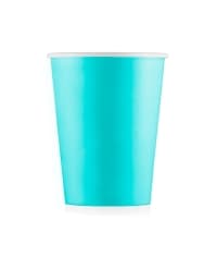 Бумажный стакан ECO CUPS Бирюзовый d=80 250 мл