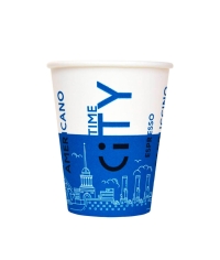 Бумажный стакан ECO CUPS Д-City Синий d=73 175 мл