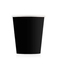 Бумажный стакан ECO CUPS Черный d=73 175 мл
