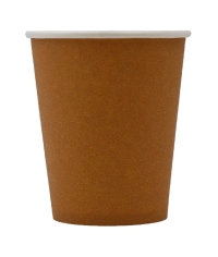 Бумажный стакан ECO CUPS Темный крафт d=80 250 мл