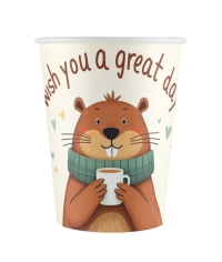 Бумажный стакан EcoCups БОБР d=90 350/400 мл