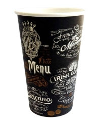 Бумажный стакан Eco Cups МЕНЮ d=90 500 мл