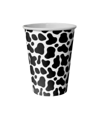 Бумажный стакан EcoCups Наша Корова d=80 250 мл Бумажный стакан EcoCups Наша Корова d=80 250 мл
