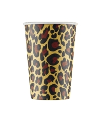 Бумажный стакан EcoCups НАШ ЛЕОПАРД d=90 350/400 мл