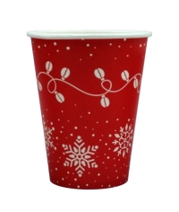 Бумажный стакан EcoCups Кофейная гирлянда d=90 350/400 мл