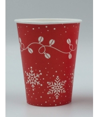 Бумажный стакан EcoCups Кофейная гирлянда d=90 350/400 мл