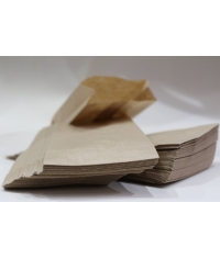 Пакет бумажный V-образный Крафт 90+40×205 мм