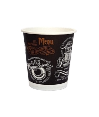 Бумажный стакан ECO CUPS Меню d=73 175 мл