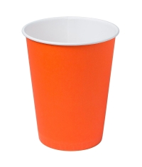 Бумажный стакан Ecopak Оранжевый d=90 350 мл