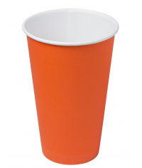 Бумажный стакан Ecopak Оранжевый d=90 450 мл