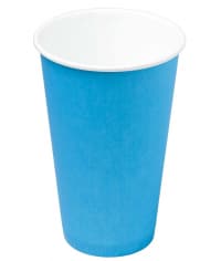 Бумажный стакан Ecopak Синий d=90 450 мл