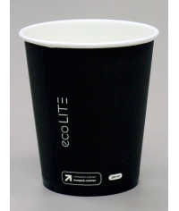 Бумажный стакан Ecopak Eco Lite Черный d=80 250 мл