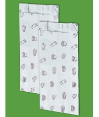 Пакет бумажный V-образный Street Food Белый 90+40×205 мм