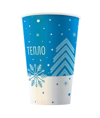 Бумажный стакан ТЕПЛО d=73 230 мл