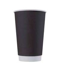 Бумажный 2-слойный стакан Черный d=90 400 мл