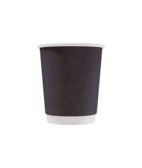 Бумажный 2-слойный стакан Черный d=80 250 мл