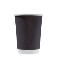 Бумажный 2-слойный стакан Черный d=90 300 мл
