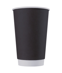 Бумажный 2-слойный стакан Черный d=90 400 мл