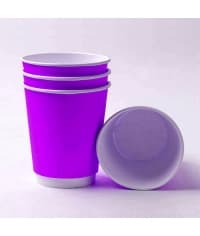 Бумажный стакан 2-слойный Фиолетовый d=80 250 мл