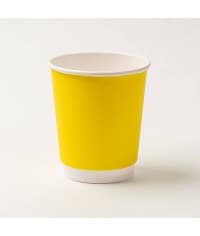 Бумажный стакан 2-слойный Жёлтый d=80 250мл