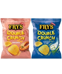 Ассорти Особое рифление чипсы FRY’S картофельные Дикий лосось и Сметана-лук 70 г