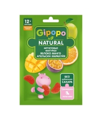 Фигурки фруктовые детские GIPOPO Яблоко Манго Апельсин Маракуйя 15 г