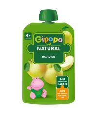 Пюре детское GIPOPO ЯБЛОКО 90 г пауч
