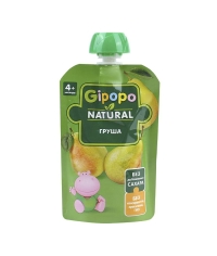 Пюре детское GIPOPO Груша 90 г пауч