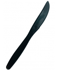 Нож большой биоразлагаемый черный 190 мм