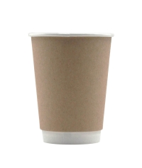 Стакан бумажный двухслойный GlobalCups Крафт d=90 300 мл