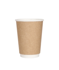 Стакан бумажный двухслойный GlobalCups Крафт d=90 300 мл