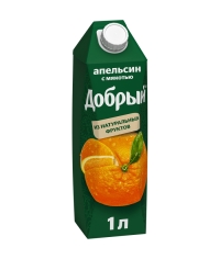 Добрый нектар Апельсин 1000 мл тетрапак с крышкой
