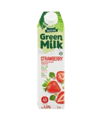 Молоко Green Milk STRAWBERRY Клубника на соевой основе 1000 мл