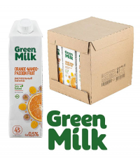 Напиток Green Milk Апельсин Манго Маракуйя на соевой основе 1000 мл