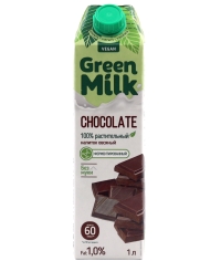 Молоко Green Milk CHOCOLATE Шоколадный на овсяной основе 1000 мл Молоко Green Milk CHOCOLATE Шоколадный на овсяной основе 1000 мл
