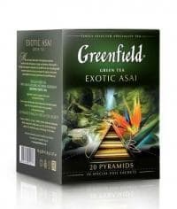 Чай зеленый Greenfield Exotic Asai в пирамидках (20 х 1,8г)