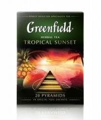 Чай фрукт. Greenfield Tropical Sunset 20 пирам. × 1,8г