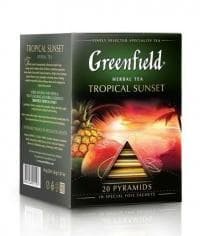Чай фрукт. Greenfield Tropical Sunset 20 пирам. × 1,8г