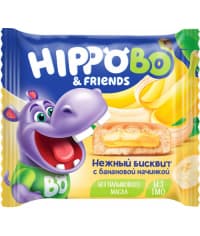 Бисквит Hippo Bo с банановой начинкой 32 г