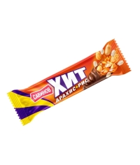 Батончик Савинов шоколадный ХИТ Арахис и Воздушный рис 45 г