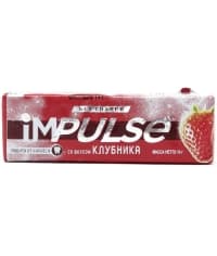 Жевательная резинка без сахара Impulse Клубника 14 гр