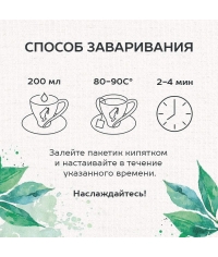 Чай Зеленый Julius Meinl пакетированный премиум органик 25 пак.