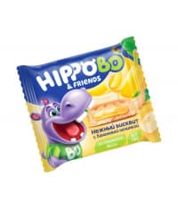 Бисквит Hippo Bo с банановой начинкой 32 г