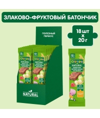 Детский злаковый батончик GIPOPO Яблоко Банан Клубника 20 г